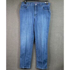 Gloria Vanderbilt Amanda Womens Size 10 Blue Classic Fit Tapered Leg Denim Jeans